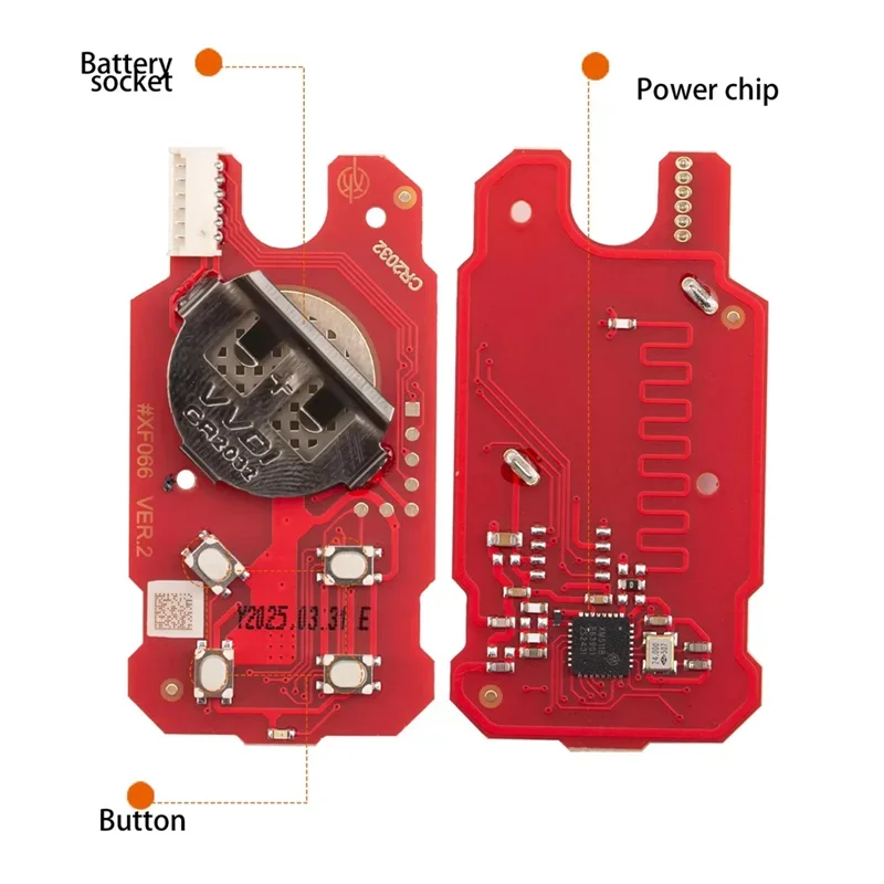 5PCS Xhorse XKGHG3EN 4 Buttons Garage Remote Control for Masker Style Universal 2Nd Generation Key for VVDI Key Tool