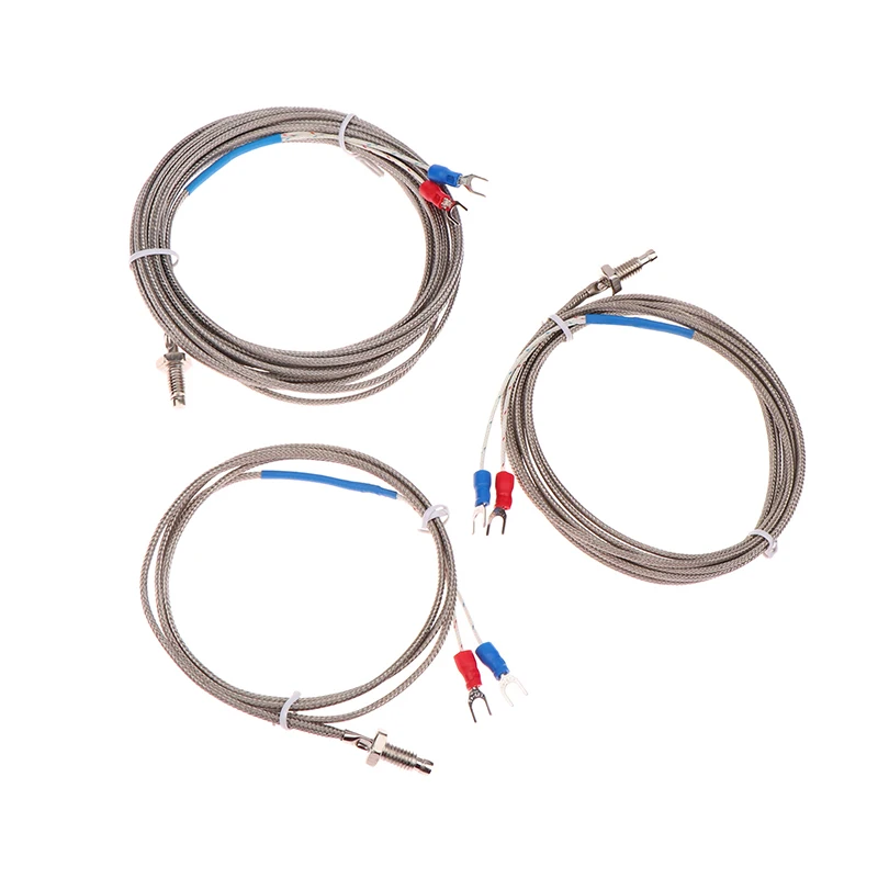 1 Piece 0-400°C Temperature Controller Thermocouple Thread M6 Screw Type K 1/1.5/2/3/4/5m Probe Sensor Temperature Sensor