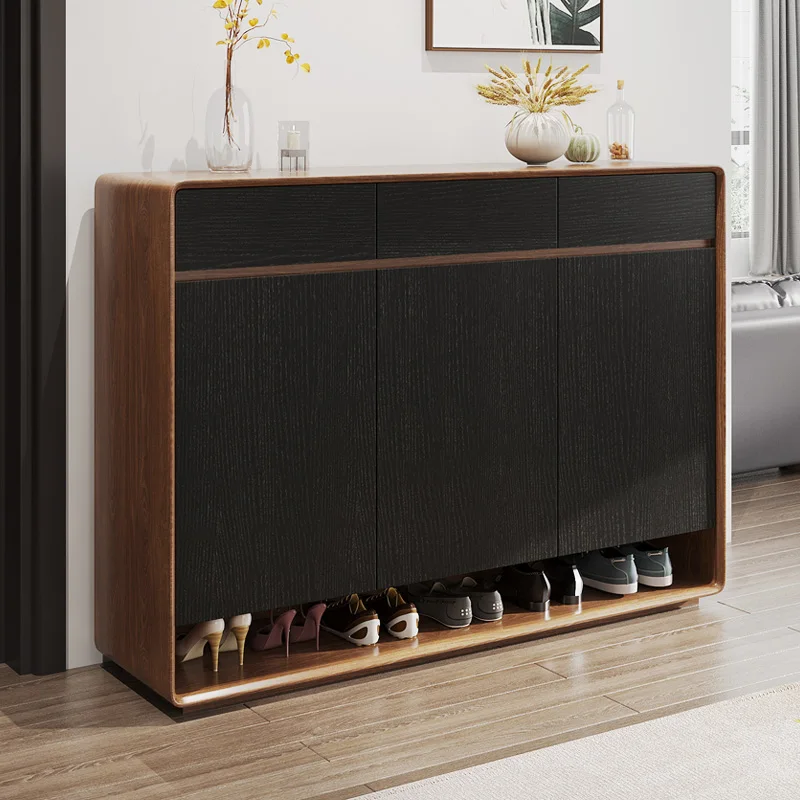 Armário de vestíbulo chinês de nogueira