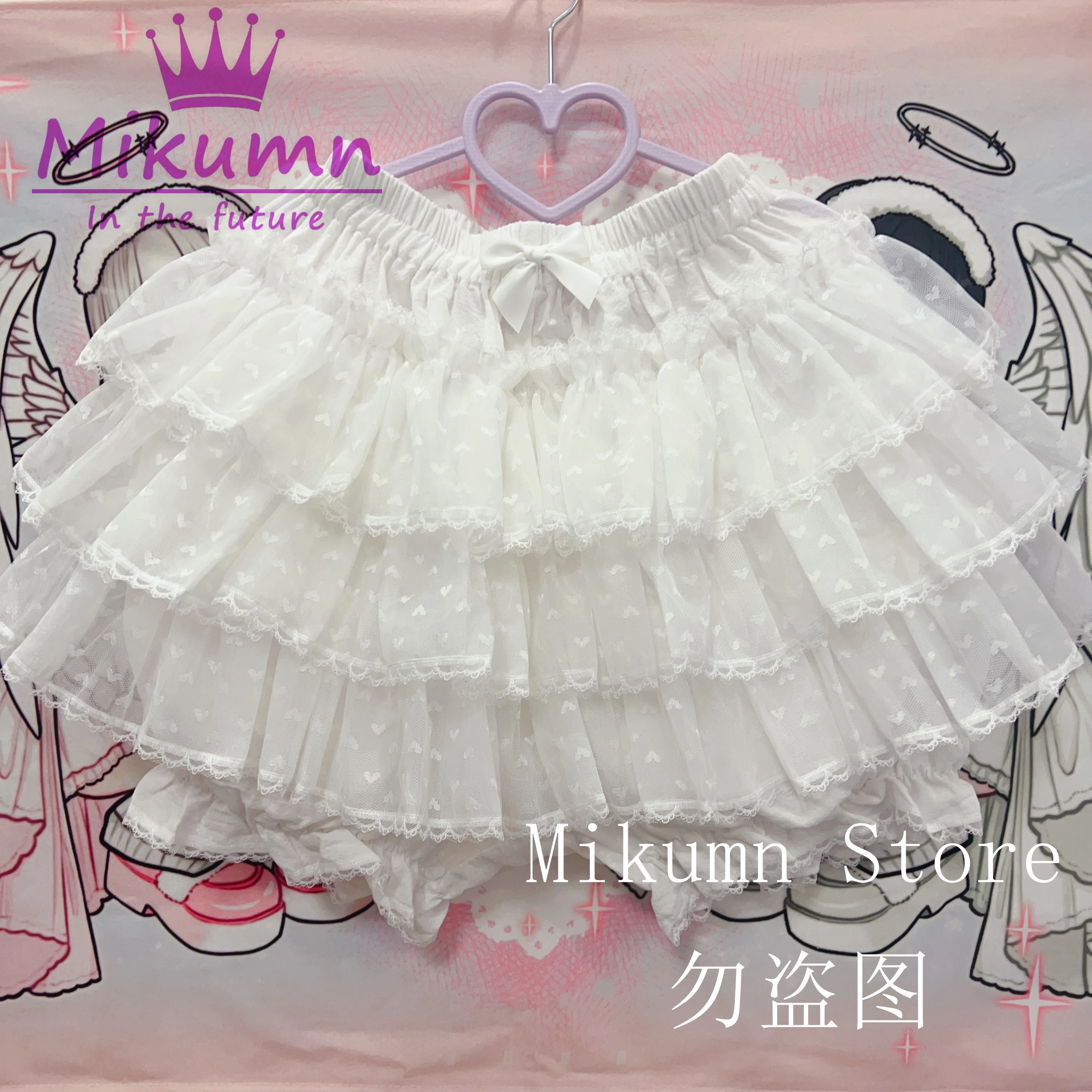 Mikumn Harajuku Zoete Kant Shorts Rokken Y2k Japanse Lolita Kawaii JK Ruches Bloeiers Vrouwen Elastische Taille Veiligheid Korte Broek