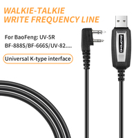 Walkie-Talkie Radio Accessories USB Programming Cable with CD for Baofeng UV-5R 888S UV-S9 UV-13 16 Pro Quansheng UV-K5 5R Plus