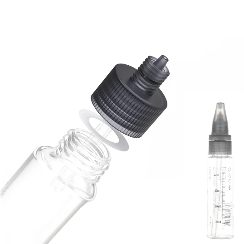 MOPHE-PT-AB 0.3mm 0.5mm 무세척 에어브러시 스프레이 니들 50ml 페인트 혼합 병 액세서리
