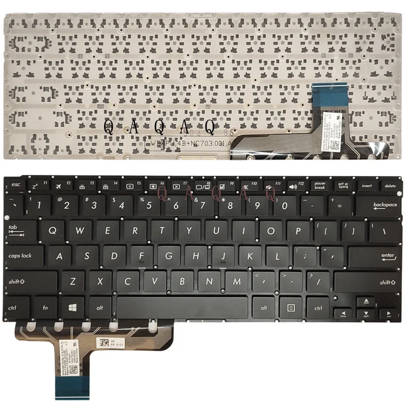 

QA New Laptop keyboard for Asus T300CHI T302CHI UK layout Blac