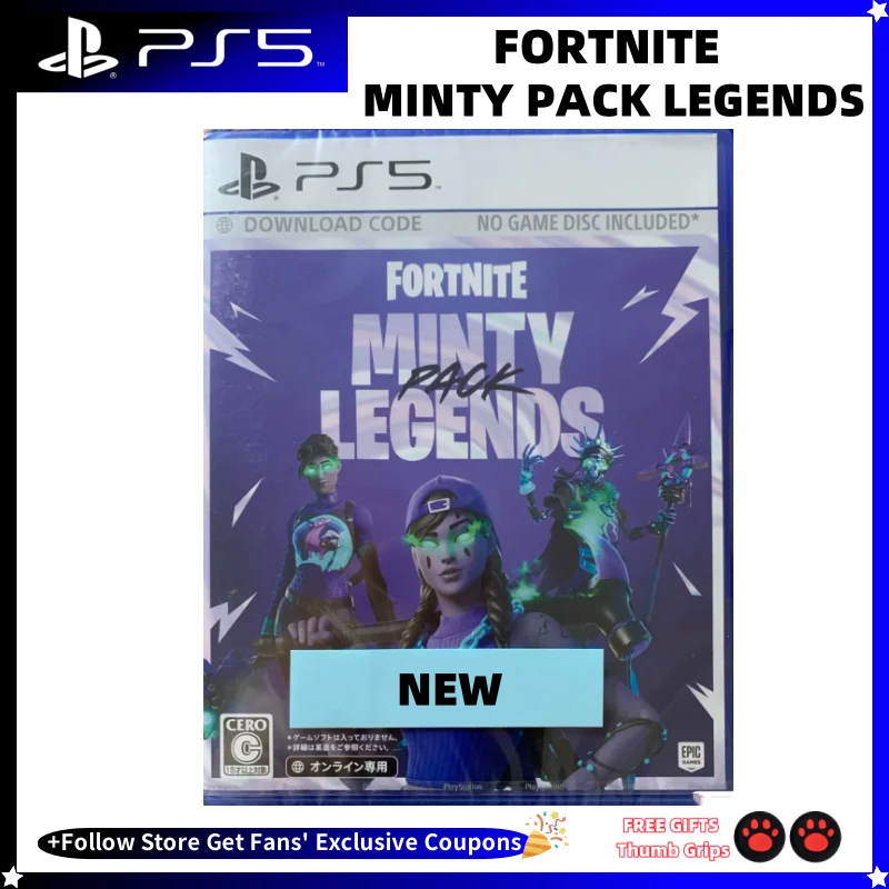 

Новый игровой код активации Sony Playstatio5 PS5, код обмена FORTNITE MINTY PACK LEGENDS PS5 SONY Playstatio5, игровой компакт-диск без игры