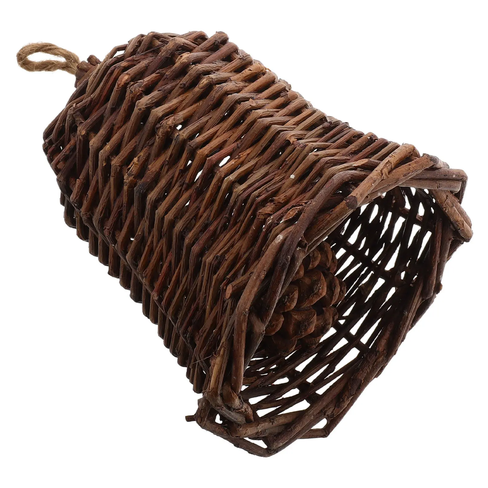 

Плетеный колокольчик из ротанга ручной работы: винтажный декор для окна, стены, комнаты, дома, вечеринки. Прекрасный плетеный колокольчик.