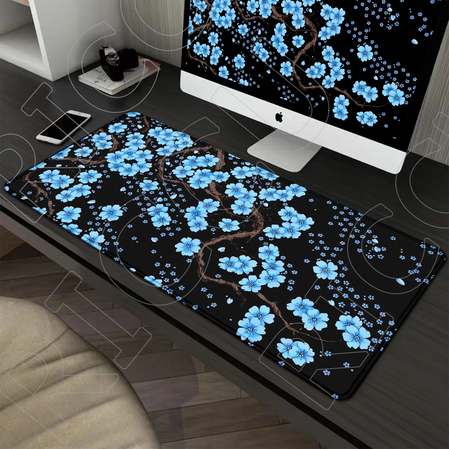 

XXL HD Sakura cherry blossom Mouse Pad Gamer Mousepads Gaming Flower Mouse Mat Large Keyboard Mat Desk Pad For Computer carpet