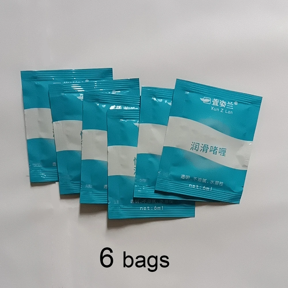 6 bags Water Based Lubricant Adult Lube Intimate Comfortable Silk Touch Lubrication 6ml/bag