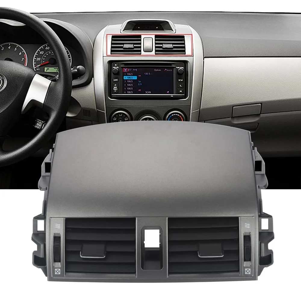 Vent Grille Air Outlet Dashboard Center For Toyota Corolla 08 13 Auto Interior Replacement Accessory AC Console Panel