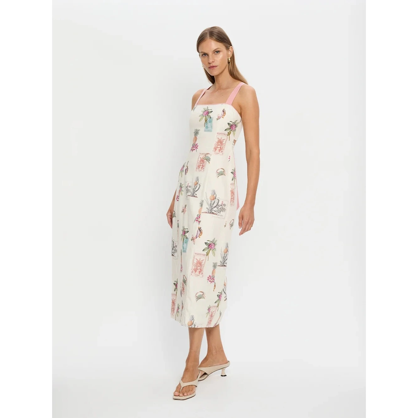 Ele Linen Strapl Dr with Bow Detail Cross-Border Independent Station Sle Casual Chic Bal Gown