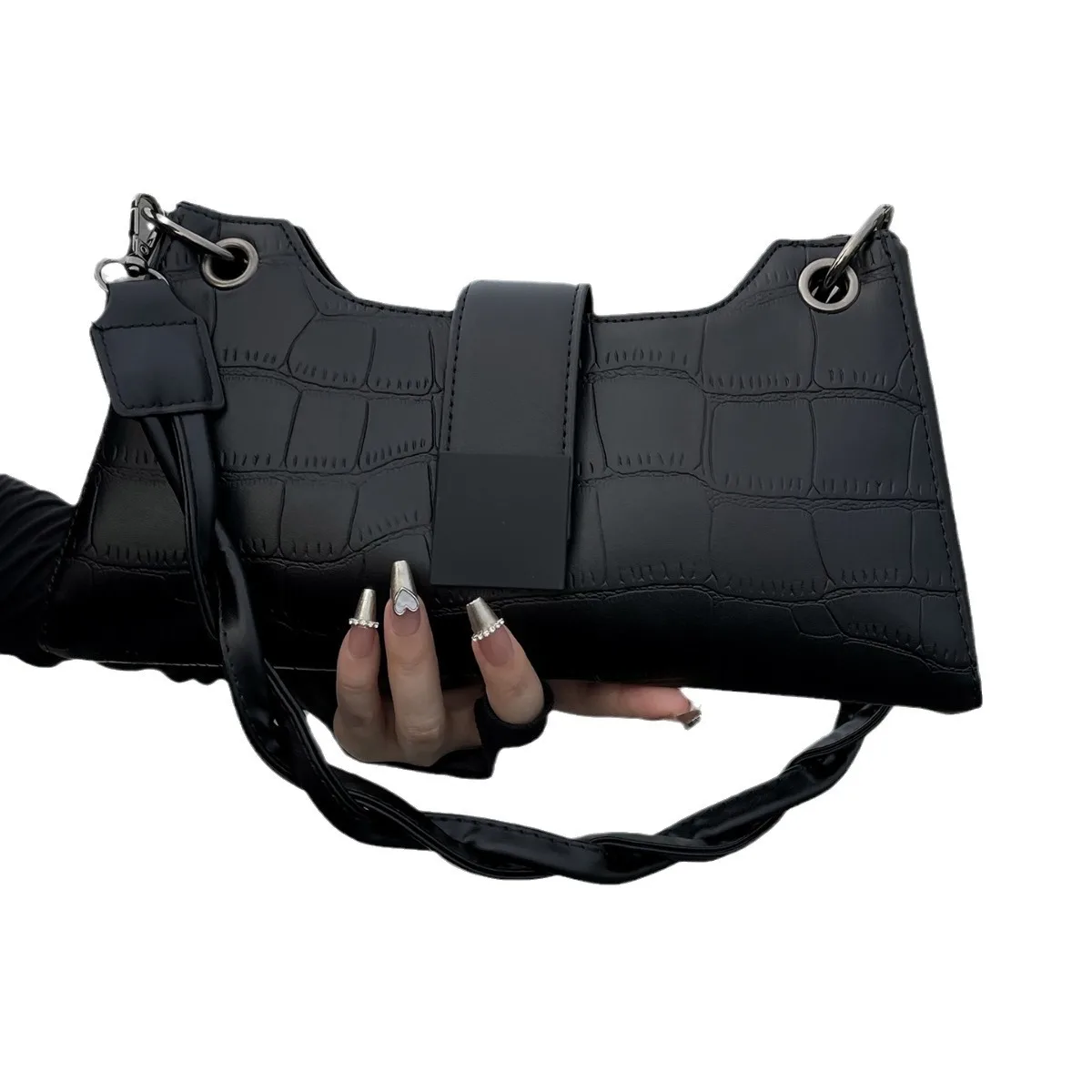One-shoulder Armpit Bag Niche Design Popular Texture Crossbody Bag Premium Woman Fashionable Cool Personality All-matching