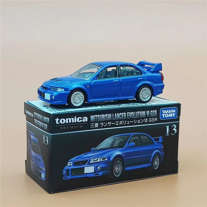 TOMY Mitsubishis JDM Lancer Evo X Alloy Car Diecasts & Toy Vehicles Car Model Miniature Scale Model Car For Children