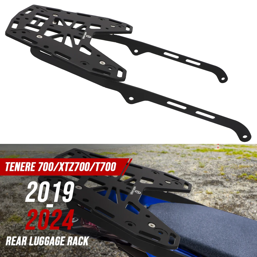 Rear Luggage Rack For Yamaha Tenere 700 XTZ700 T700 2019-2024 2020 2021 2022 2023 Cargo Top Case Bracket Holder Rally Edition