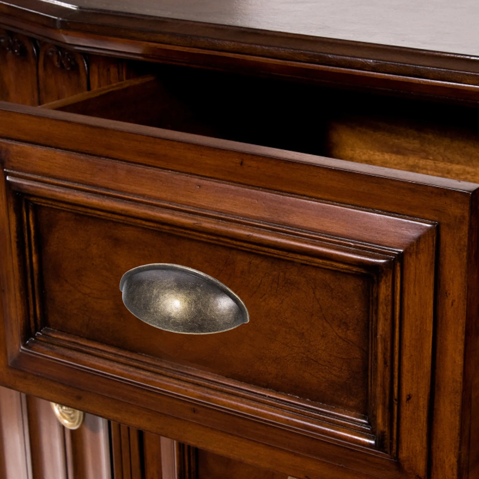 

4pcs Vintage Drawer Pull Handle Zinc Alloy Retro Cabinet Knob For Wardrobe Closet Cupboard Furniture, Drawer Handles Vintage