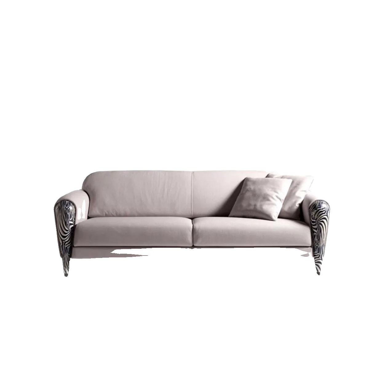 Sofá de couro leve e luxuoso