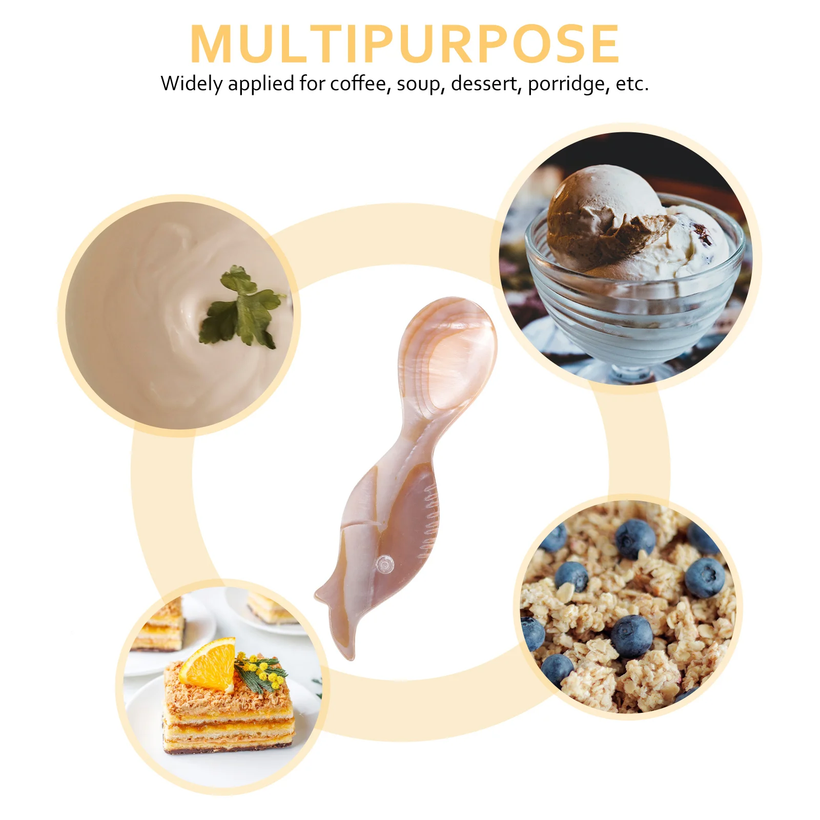 

Fish Shaped Ice Cream Spoon Small Teaspoon For Dessert Coffee Caviar Yogurt Soup Stirring Portable Mini Spoons Kitchen Bar