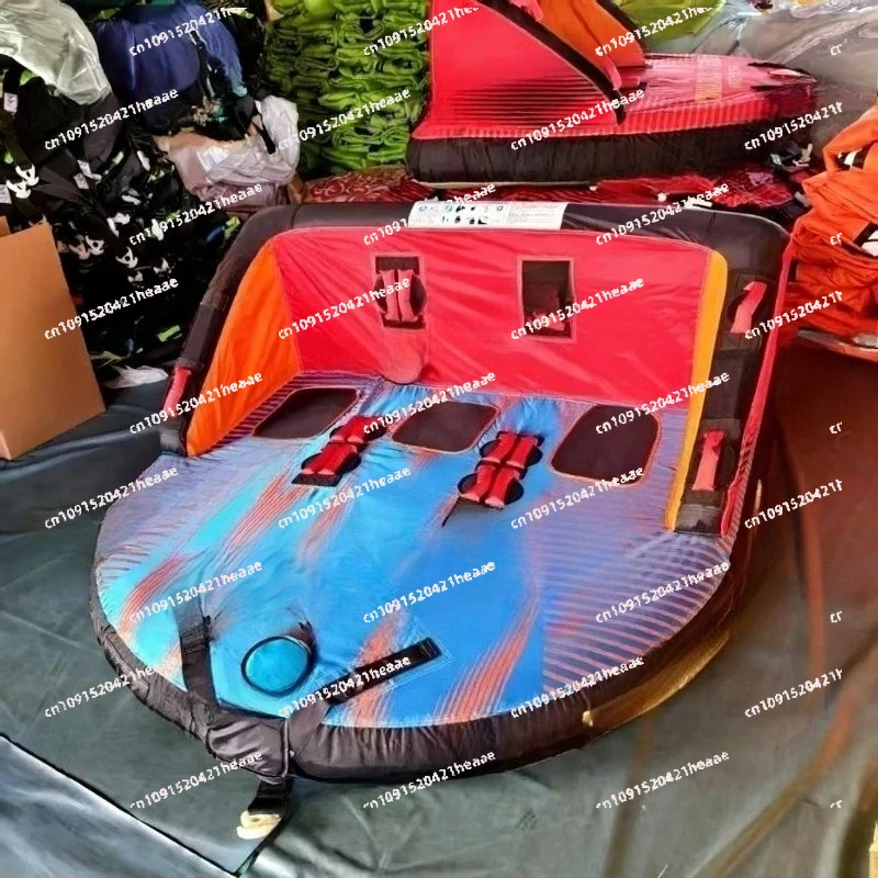 Suitable for 3-Person water inflatable drag sofa thickened PVC durable water skiing ring