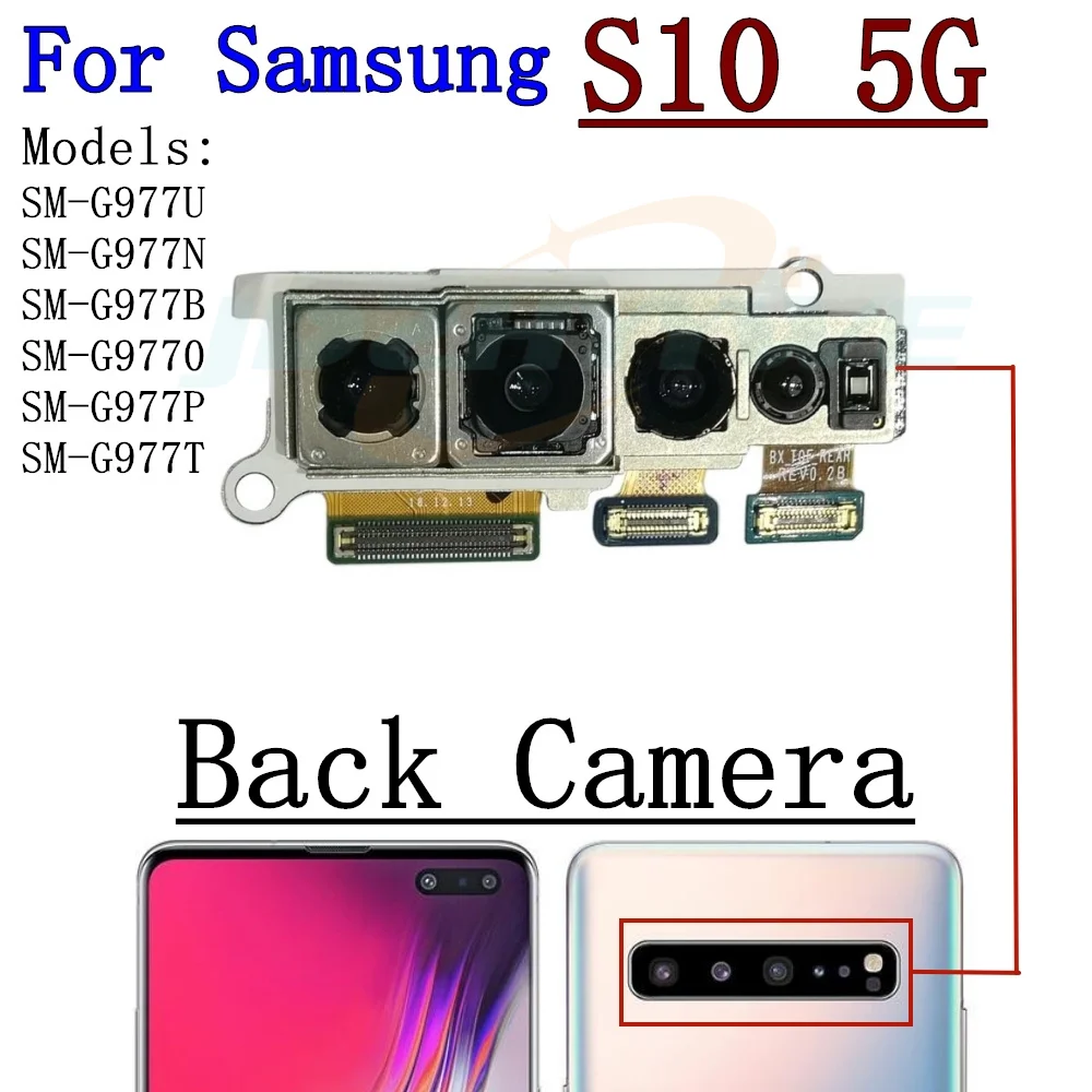 Back / Front Camera For Samsung Galaxy S10 Plus Lite e S10E G970F G973F G975F G977F Rear Back Main Camera Flex Cable