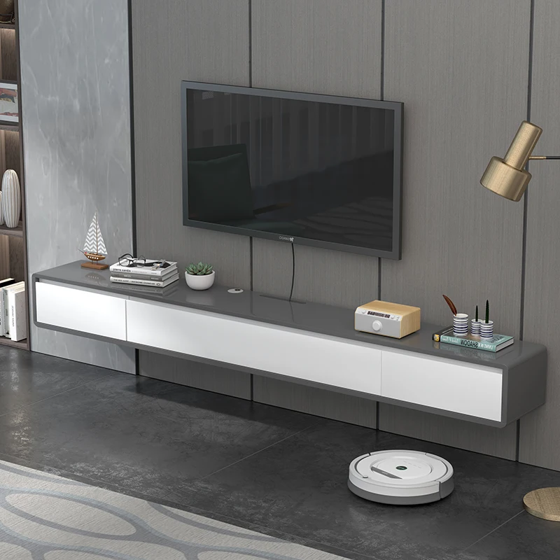 Aesthetic Room Furniture Tv Drawer Cabinet Rattan Nordic Stand Modern Luxury Floor Suporte Para Tv Simple Rack Floating image 4