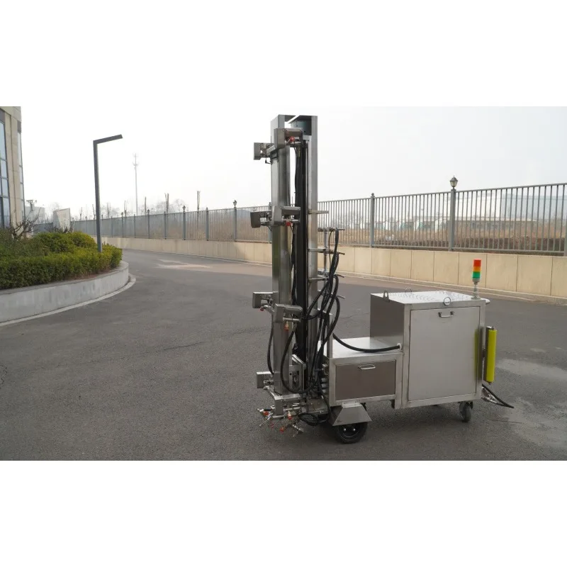 High Efficiency Chicken Cage Washing Robot Intelligent Automated Cleaning Equipment For Poultry Farm Coop Deep Sanitation Work
