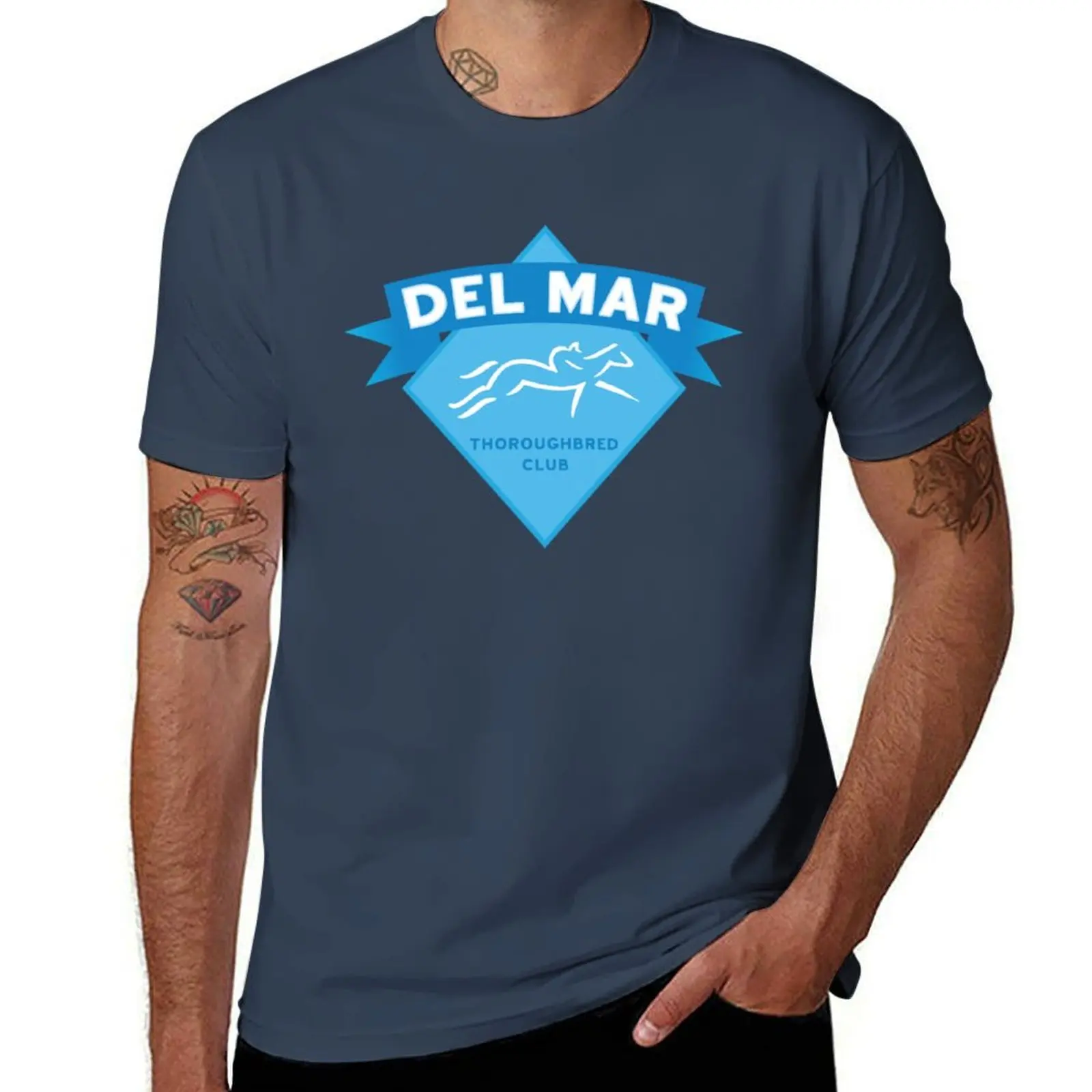 

Del Mar Racing Season T-Shirt Relaxed Casual Short Sleeve Tee