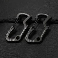 1/2/5pcs Outdoor Backpack Carabiner Multifunctional Print D Ring Spring Hook Metal Water Bottle Clip Aluminum Quick Release