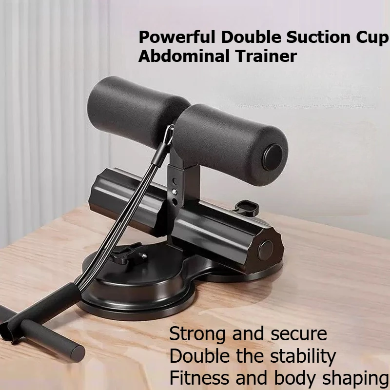 Portable Sit Up Bar Double Suction Cup with Pull Rope Home Gym Equipment for Core Strength Abdominal Training