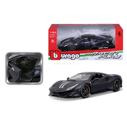 Bburago 1:24 Ferrari 488 PIsta Sports Car Static Die Cast Vehicles Collectible Model Car Toys Christmas Gifts for Children Adult