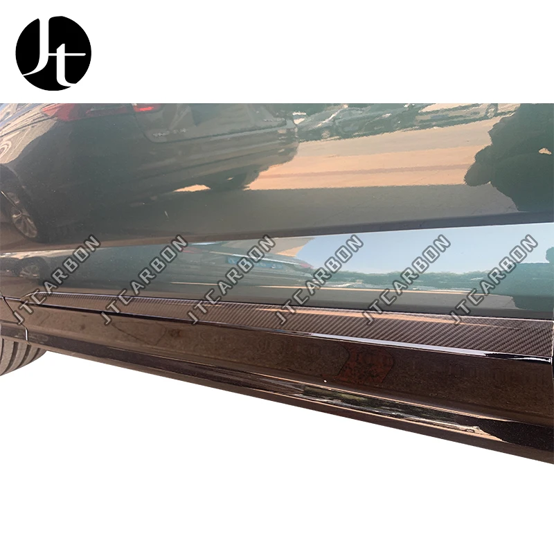 شرائط تزيين السيارة من ألياف الكربون الحقيقية لامبورغيني أوروس حامي الباب قطاع الديكور زخارف قولبة السيارة