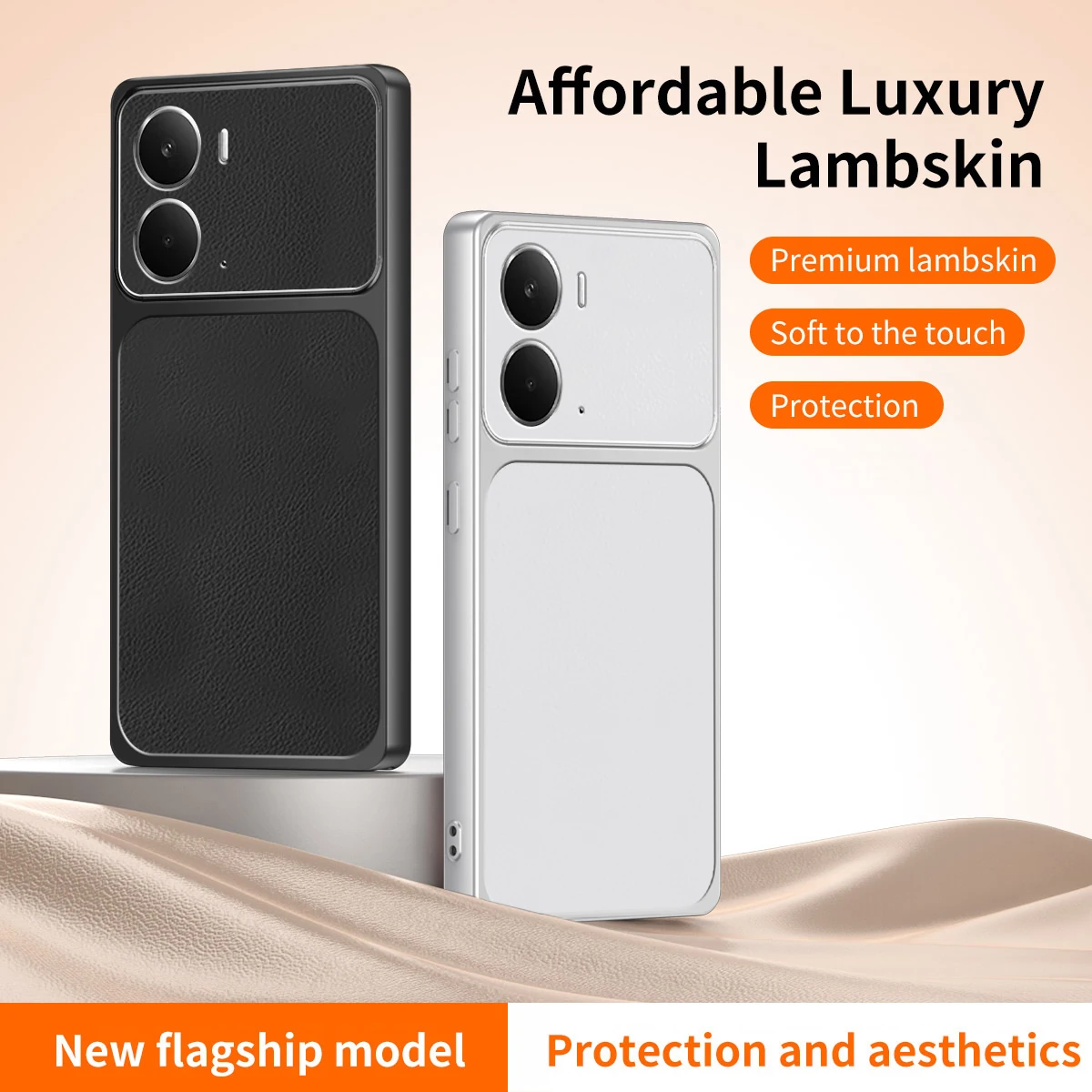 Hochwertige Leder-Handyhülle für OPPO Realme Neo 7X P3 Neo7 X 5G Kunstleder Silikon Stoßfeste Objektivschutz-Rückabdeckung