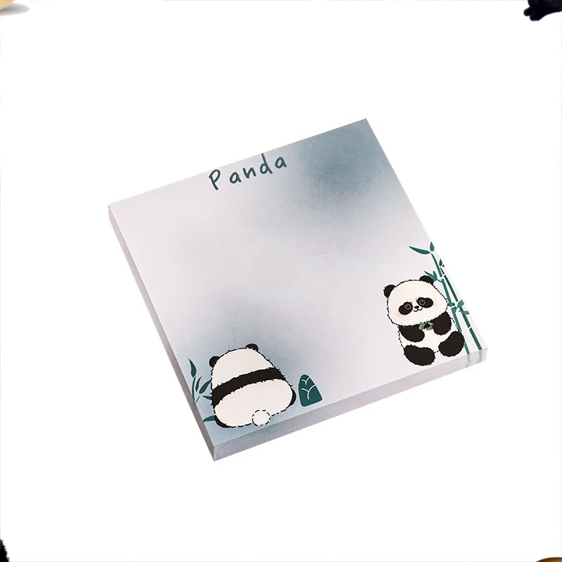 12 Pcs Cartoon Panda  Notes for Students To Stick High-value Note Books Ins Wind Decoration Materials Cute N Times