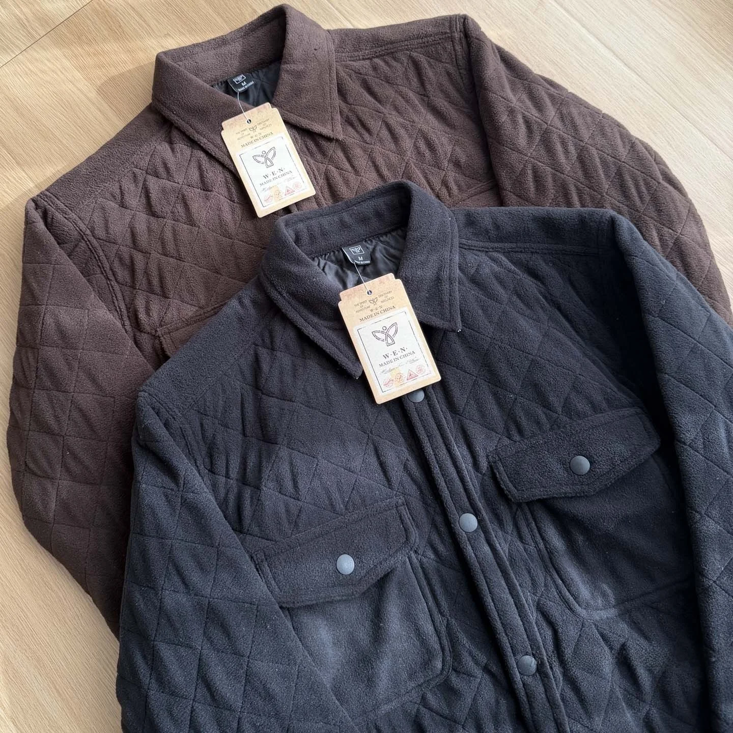 

Мужская зимняя утепленная куртка из хлопка с ромбовидным узором, повседневная, с воротником, ветрозащитная, теплая, комфортная, модная, в городском стиле