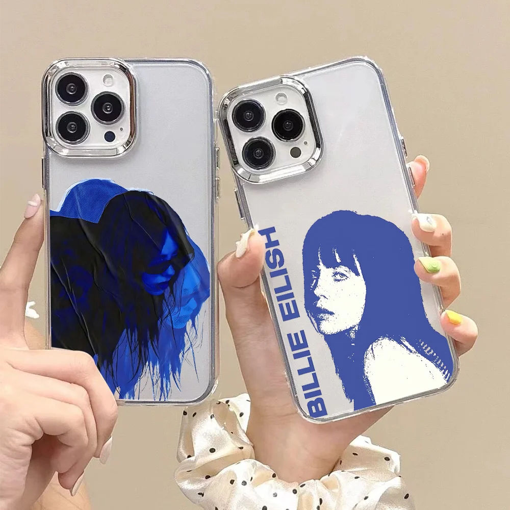 Fashion New eilishs Phone Case For iPhone 17e 17 16e 16 15 14 13 12 11 Pro Max XSMAX 8 7 Air Plus billies Transparent Soft Cover