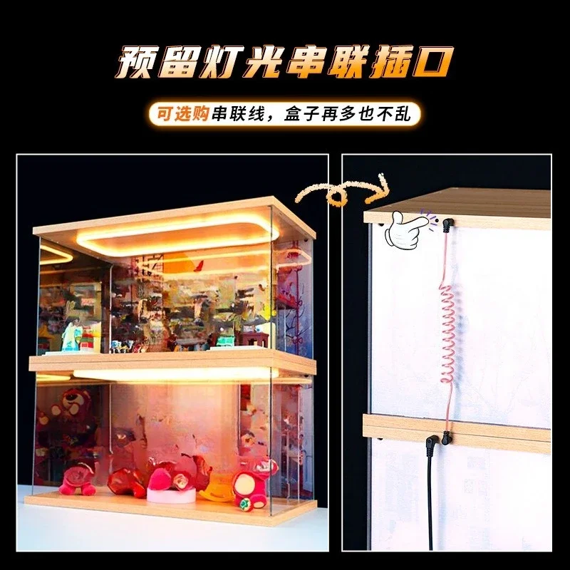 Figure trend, toy lighting, theme scene box, acrylic storage box.