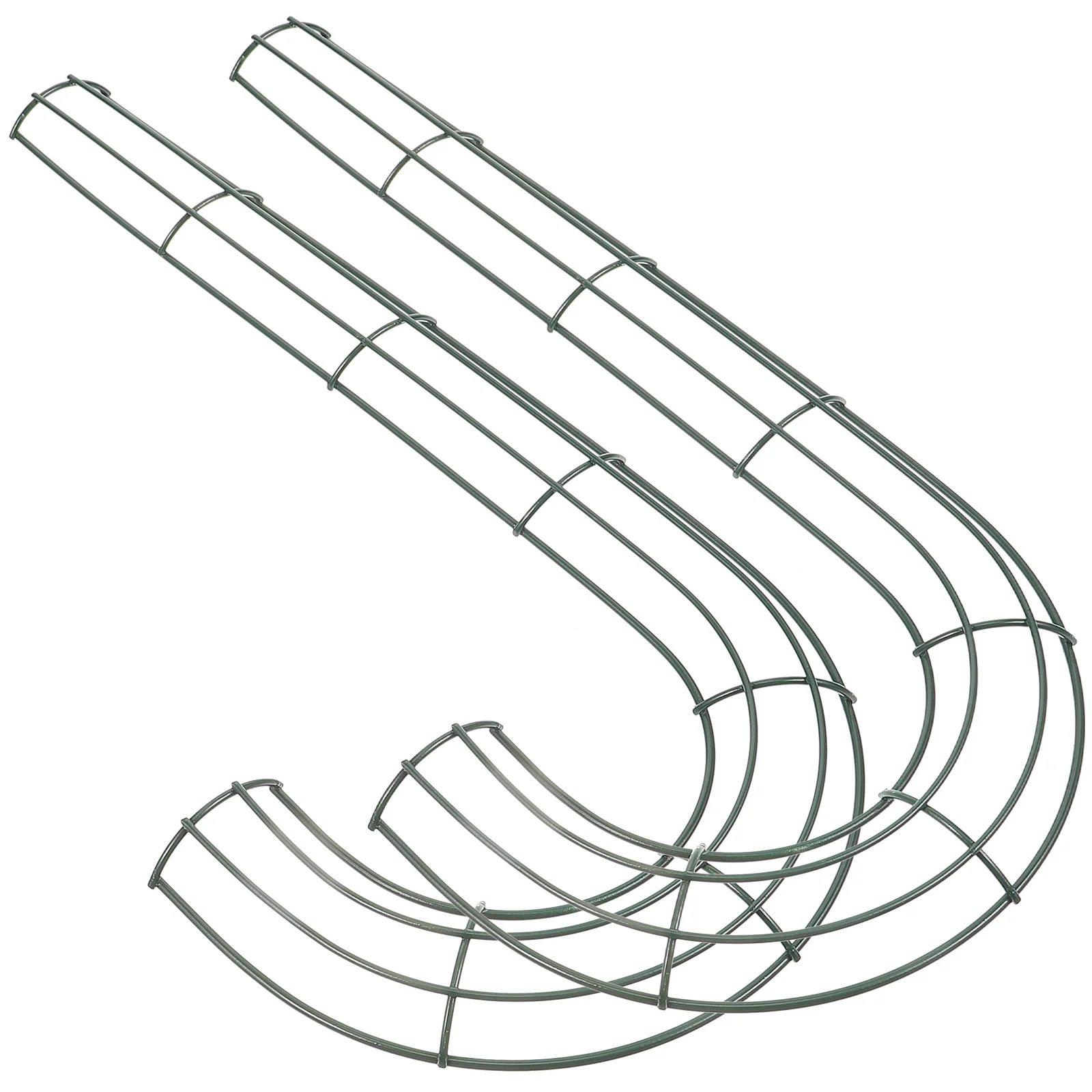 

2 Pcs Christmas Wreath Decoration Halloween Garland DIY Frame Metal Accessory Iron Baby Form