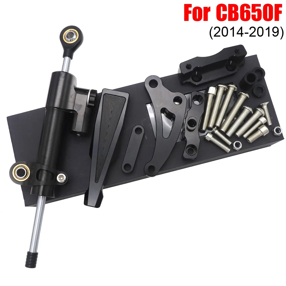 

Motorcycle Accessories Adjustable Steering Damper Stabilizer 256mm For Honda CB 650F CB650 F CB 650 F CB650F 2014-2019