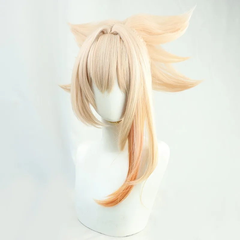 Spiel & Anime Yoimiya Cosplay Perücke Genshin Impact Hitzebeständige Faser Kunsthaar