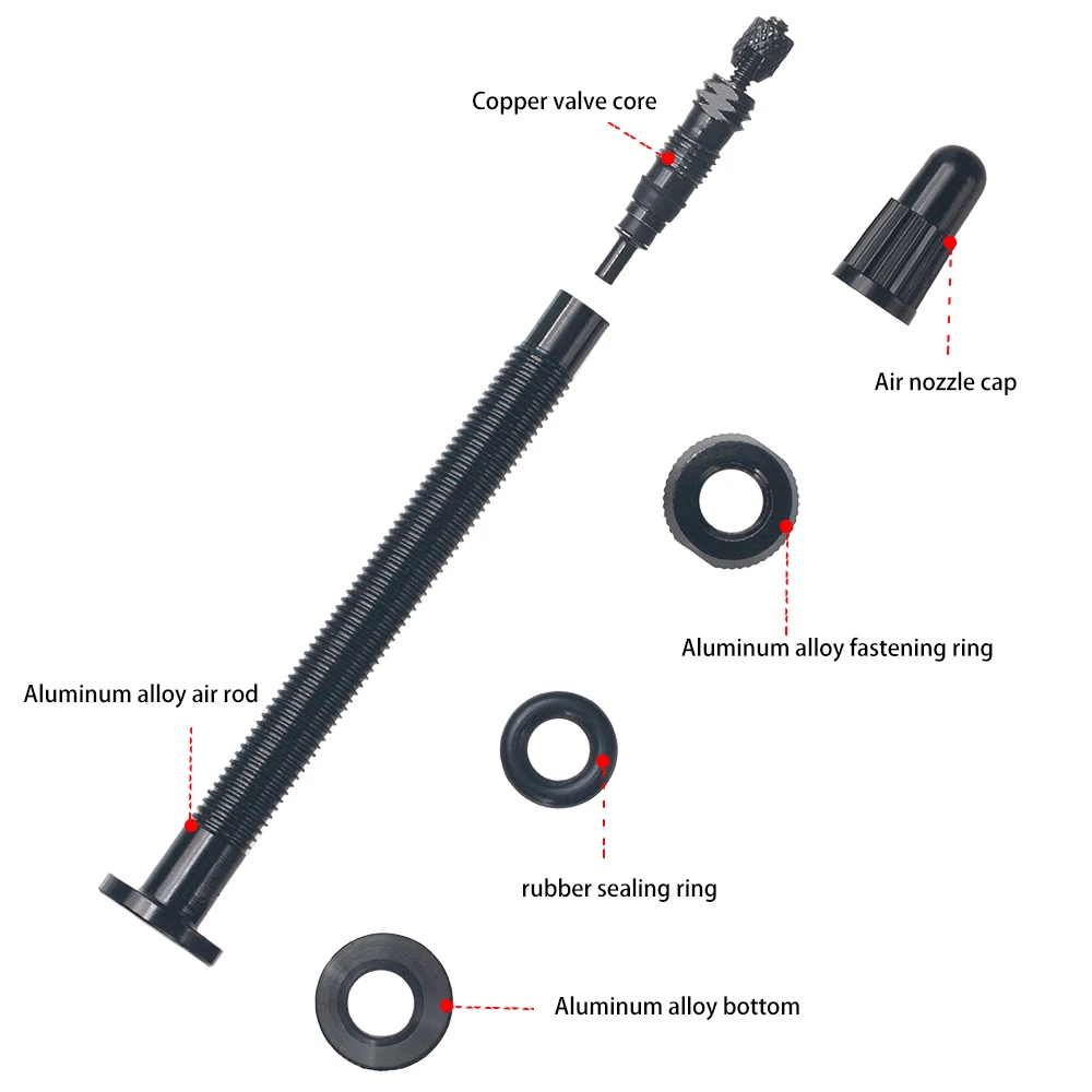 Fahrrad Tubeless Reifen Ventil Carbon Felge Presta Ventile 45 65 80 110mm F/V Nippel Abnehmbare W/kappe Für MTB Fahrrad Luft Ventil – Detail 3