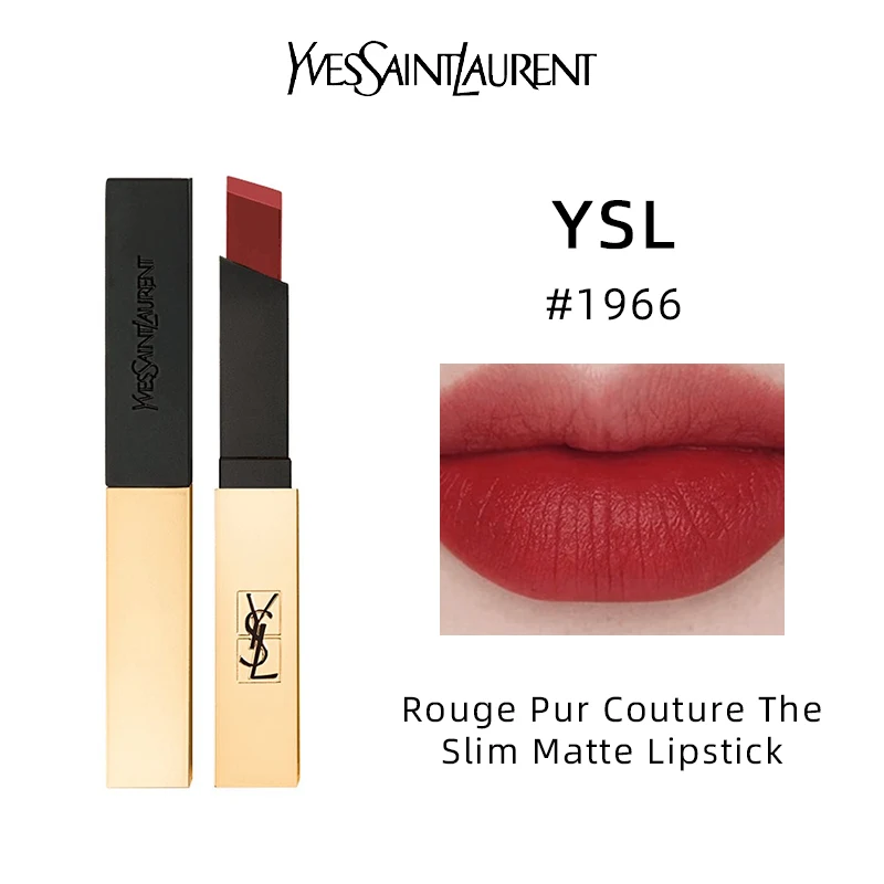 Lápiz Labial Yves Saint Laurent YSL Rouge Pur Couture - Mate Terciopelo - # Maquillaje Original para Mujer de 1966 - 2.2g, Cosméticos, Artículos de Sephora