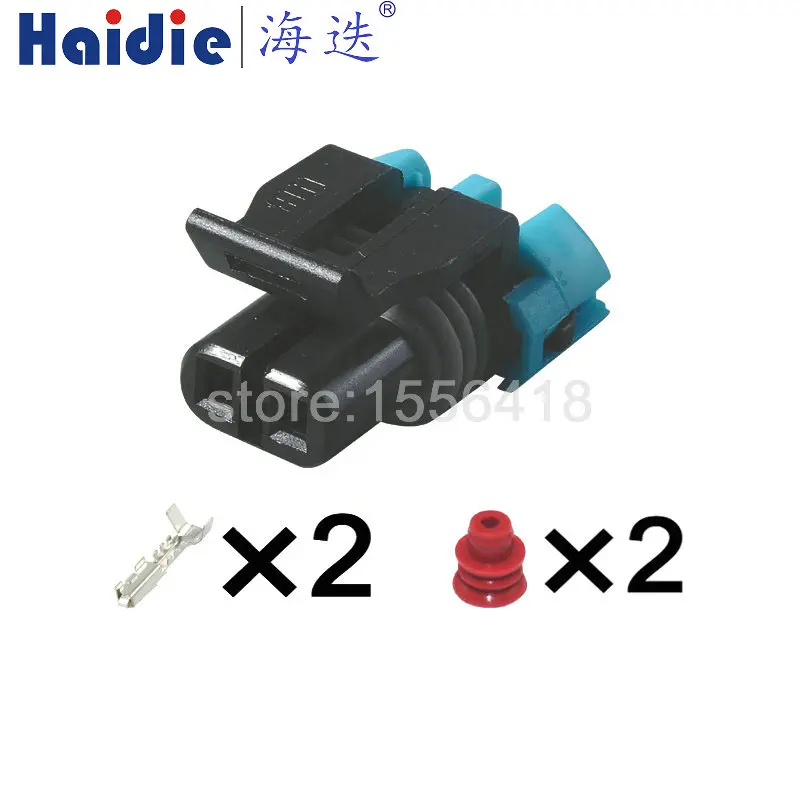 

1-100sets 2 Pin Delphi 12052641 12162000 Sealed Wire Connector for Automotive Temperature Sensor Plug 12052634