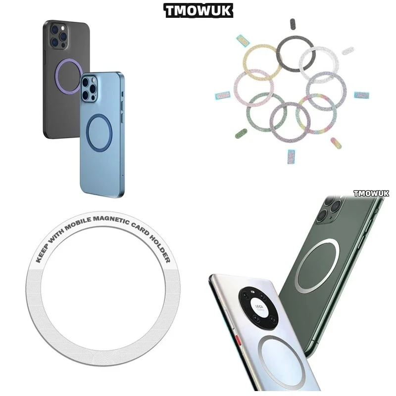 

For HUAWEI Mate 30 40 50 60 70 X3 X5 P40 P30 Pro RS Nova 9 - Durable Magsafe Metal Plate Sticker Ring