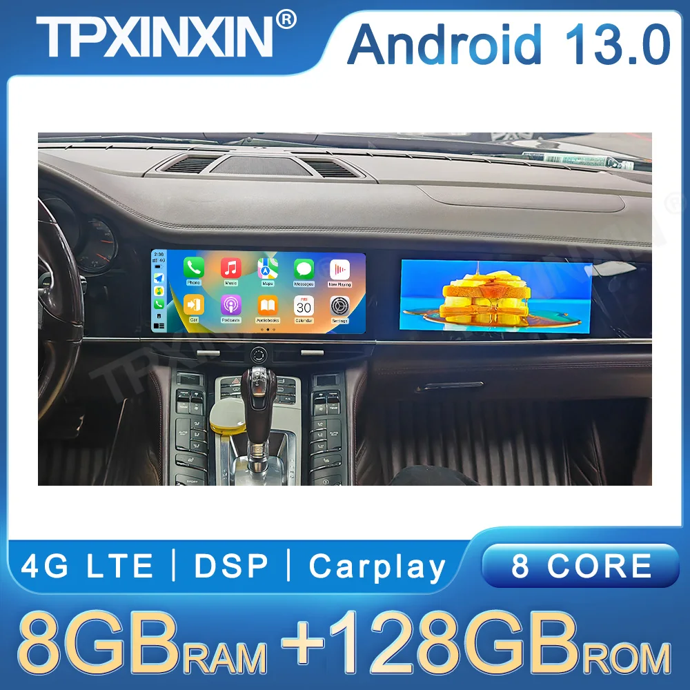 

New 2024 Android Radio Carplay For Porsche Cayenne 2010-2017 Car GPS Navigation Multimedia Player Passenger Screen Co-pilot Host