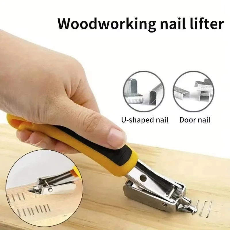 1 PC Staple Remover Nail Puller Carpenter Stainless Steel Dismantling Tools Interior Decoration Stick Prying Nail Puller