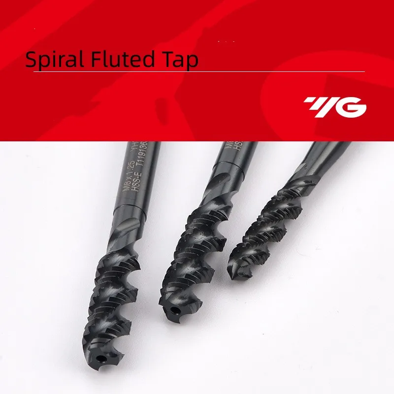 1PCSSouth Korea YG HSSE American  INOX Spiral Fluted Tap  UNC UNF UNS 8-32/10-24 1/4-20 5/8 7/16  9/16 Machine Screw Thread Taps