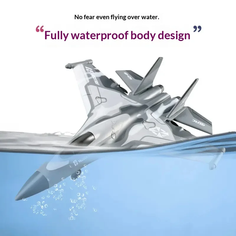 Falcon 2025 New Remote Control Full Waterproof Fighter Glider Crash Resistant Airplane Model Water Flying Aeromodel Hobby