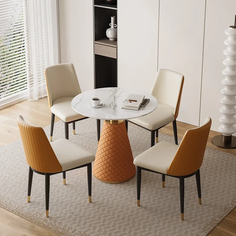 مكتب طاولة طعام مستديرة ردهة الفندق شرفة متعددة الوظائف توفير مساحة طاولة طعام خلع الملابس أثاث القهوة Mesas De Jantar