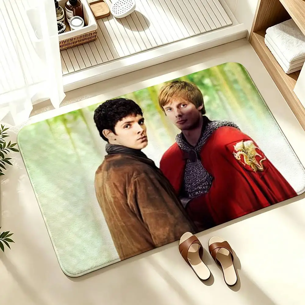 Classic TV Series M-Merlin Legend-D  Soft Absorbent Decorative Floor Mat for Bathroom Entryway Living Room