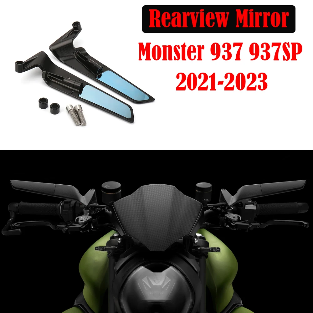 Monster 937 SP Motorcycle Stealth Mirrors Wind Wing Rear View Mirror Adjustable Sports Wing Mirrors For Ducati Monster 937 937SP