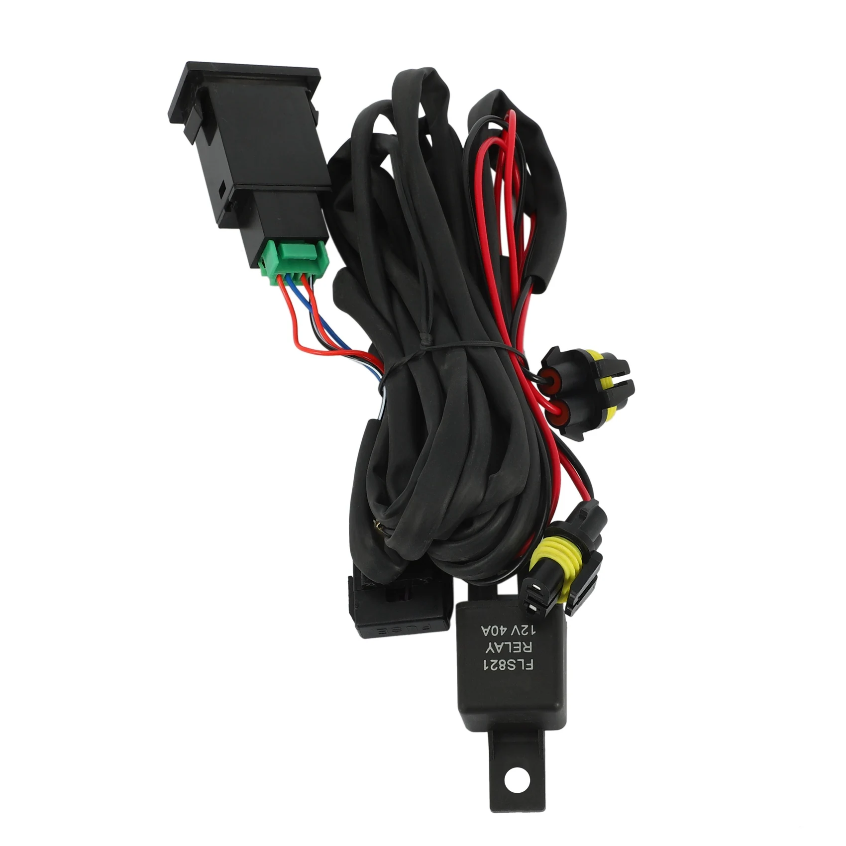 Compatible Set Of Wiring Harness Sockets Wire + Switch with Led Indicators Relay Cable for Fog Light Lamp for