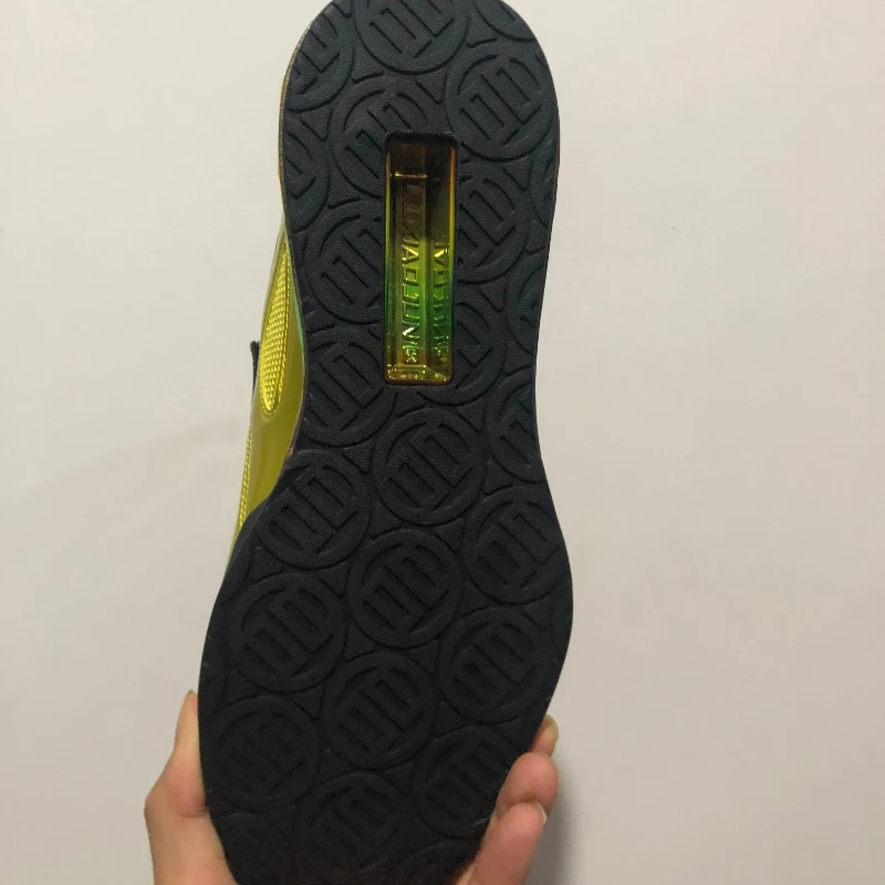 Chaussures unisexes dorées à nervures dures pour hommes et femmes, chaussures de sport Squat, chaussures de levage de poids, baskets d'intérieur pour couples, qualité supérieure, marque originale