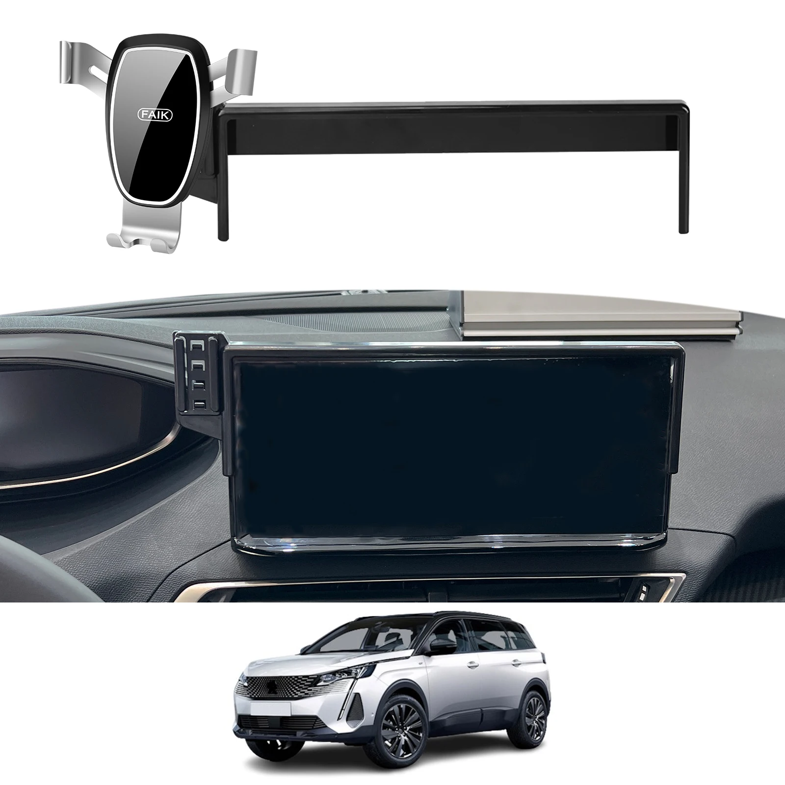 Car Phone Holder for Peugeot 5008 2021-2023 GPS Bracket Navigation Stand Auto Accessories